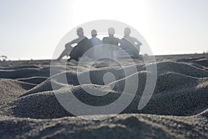 Friendship at the beach photo