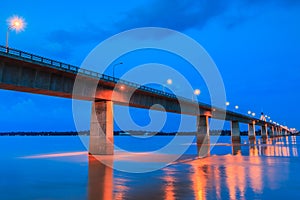 Friendship bridge between Thailand and Laos