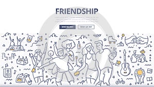 Friendship Doodle Concept