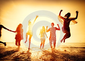 Friendship Freedom Beach Summer Holiday Concept