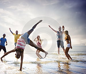 Friendship Freedom Beach Summer Holiday Concept