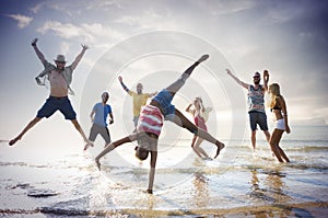 Friendship Freedom Beach Summer Holiday Concept