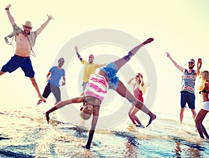 Friendship Freedom Beach Summer Holiday Concept