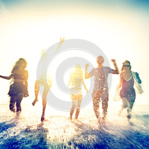 Friendship Freedom Beach Summer Holiday Concept