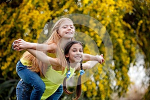 Friendship kids at sommer camp photo