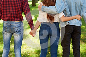 Friendship love jealousy adultery polygamy concept