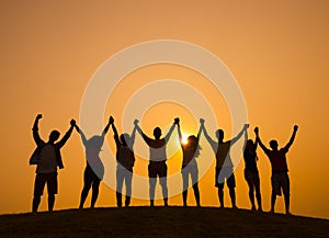 Friendship People Togetherness Happiness Outdoors Concept