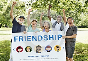 Friendship Togetherness Relationship Diversity People Concept