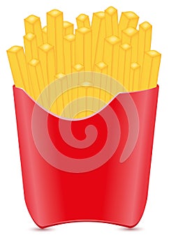 Fries potato vector illustration