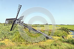 Friese paaltjasker windmill.