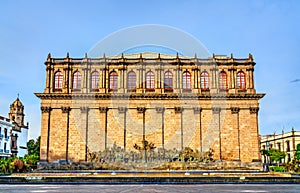 Frieze on the exterior of Teatro Degollado in Guadalajara, Mexico