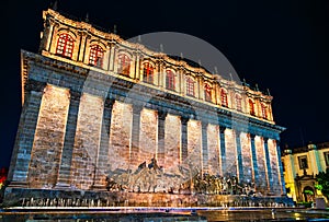 Frieze on the exterior of Teatro Degollado in Guadalajara, Mexico photo