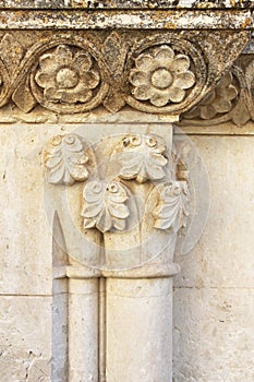 Friezes and capitals of the middle ages photo