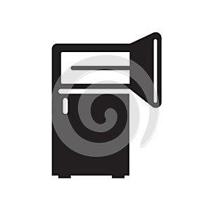 Frig icon isolated on white background