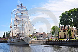 Frigate Meridianas in Klaipeda