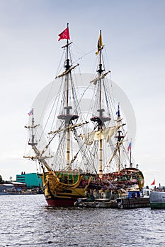 Frigate Poltava at the pier