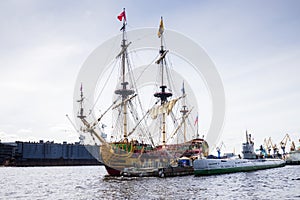 Frigate Poltava at the pier