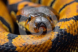 Frightening Anaconda snake. Generate Ai