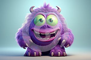 Frightful Monsters cute funny. Generate Ai