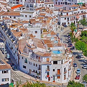 Frigiliana - the beautiful old city of Andalusia. The beautiful old city of Frigiliana, Andalusia, Spain.