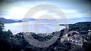 Frikes bay in Greece