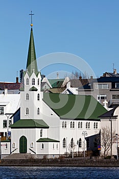 Frikirkjan church in Reykjavik, Iceland
