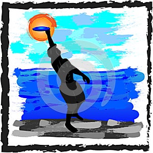 Frisbee Player Catch