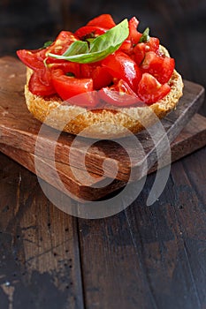 Frisella seasoned with tomatoes and herbs