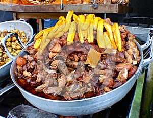 Fritada is traditional ecuadorian food photo