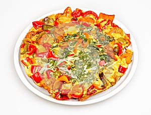 Frittata with peppers