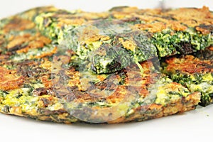 Frittata with spinach
