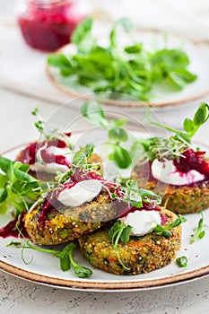 Fritters with quinoa