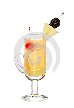 Friuty Mocktail drink with peach shnapps