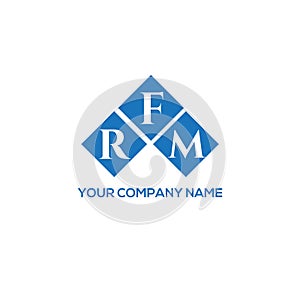FRM letter logo design on WHITE background. FRM creative initials letter logo concept. FRM letter design