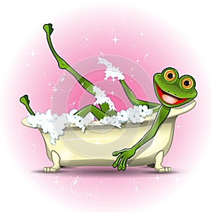 Frog in a bath