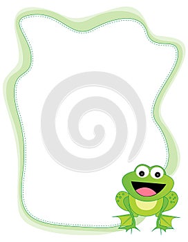 Frog border photo