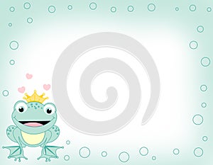 Frog border photo