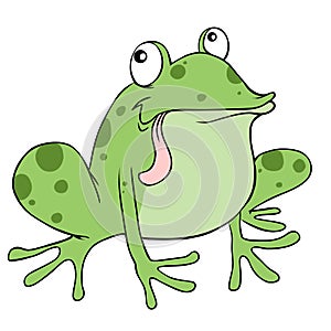 Frog cartoon photo