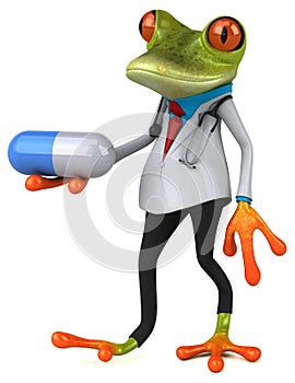 Frog doctor - 3D Illustration