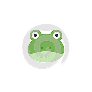 Frog face icon illustration emoji