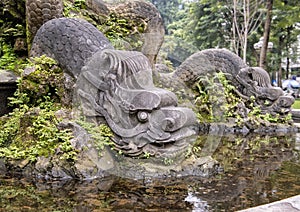 Frog Garden Fountain in Square Chavassiux, Hanoi, Vietnam