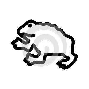 frog icon or logo isolated sign symbol vector illustration