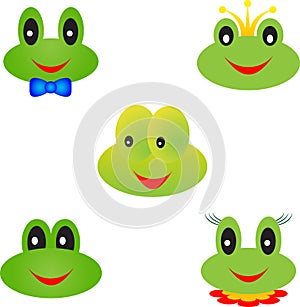 Frog Illustrations, Frog Faces