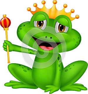 Frog king cartoon