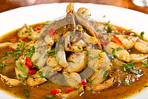 Frog legs stew