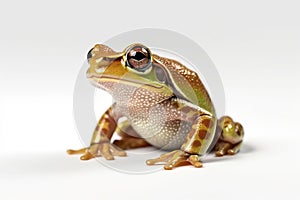 Frog photo realistic illustration - Generative AI.