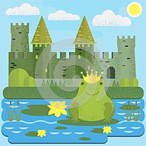 The frog princess and her kingdom. Illustration