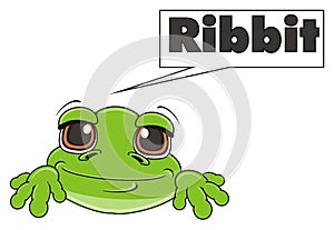 Frog say ribbit