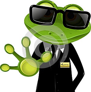 Frog security guard2