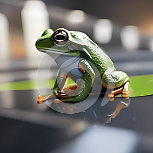 A frog wearing an astronaut suit and exploring space1 photo